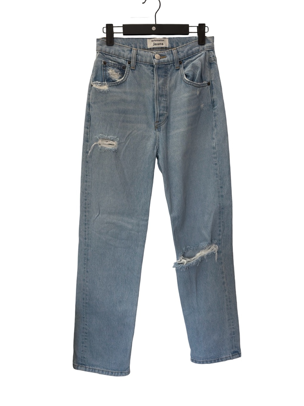 Reformation Tahoe Destroyed Cynthia Crop High Relaxed Jean